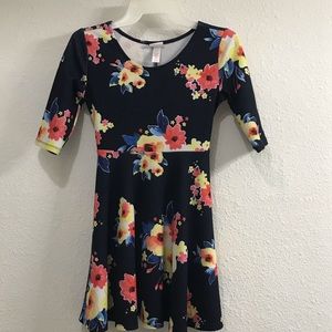 Justice Floral Print Dress